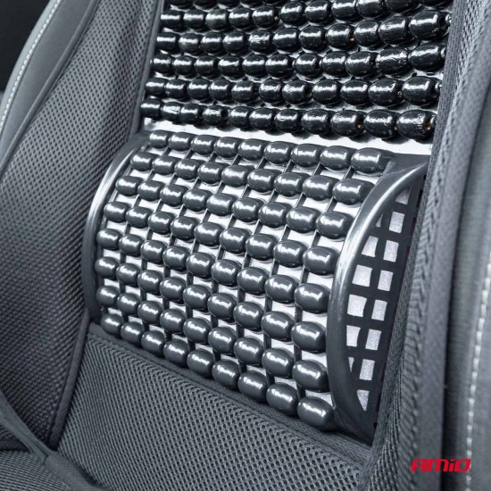 Amio - ΠΛΑΤΟΚΑΘΙΣΜΑ ΜΕ ΞΥΛΙΝΕΣ ΜΠΙΛΙΕΣ & ΥΠΟΣΤΗΡΙΞΗ ΣΤΗΝ ΜΕΣΗ ΣΕ ΜΑΥΡΟ ΧΡΩΜΑ - 1 ΤΕΜ. (03644/AM)