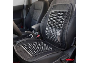 Amio - ΠΛΑΤΟΚΑΘΙΣΜΑ ΜΕ ΧΑΝΤΡΕΣ ΚΑΙ ΜΑΞΙΛΑΡΑΚΙ ΜΕΣΗΣ ΜΕ ΔΙΑΠΝΕΟΝ ΥΦΑΣΜΑ 98x49cm ΜΑΥΡΟ - 1 Τεμ. (03645/AM)