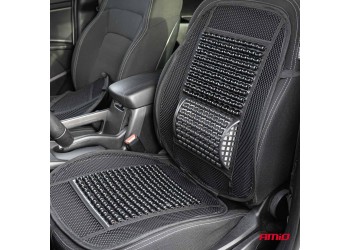 Amio - ΠΛΑΤΟΚΑΘΙΣΜΑ ΜΕ ΧΑΝΤΡΕΣ ΚΑΙ ΜΑΞΙΛΑΡΑΚΙ ΜΕΣΗΣ ΜΕ ΔΙΑΠΝΕΟΝ ΥΦΑΣΜΑ 125x52cm ΜΑΥΡΟ - 1 Τεμ. (03646/AM)