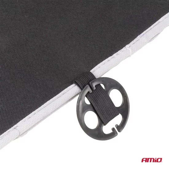 Amio - ΠΛΑΤΟΚΑΘΙΣΜΑ ΜΕ ΞΥΛΙΝΕΣ ΜΠΙΛΙΕΣ ΠΡΟΣΚΕΦΑΛΟ & ΥΠΟΣΤΗΡΙΞΗ ΣΤΗΝ ΜΕΣΗ ΓΚΡΙ/ΛΕΥΚΟ - 1 ΤΕΜ. (03647/AM)