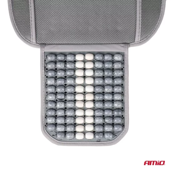 Amio - ΠΛΑΤΟΚΑΘΙΣΜΑ ΜΕ ΞΥΛΙΝΕΣ ΜΠΙΛΙΕΣ ΠΡΟΣΚΕΦΑΛΟ & ΥΠΟΣΤΗΡΙΞΗ ΣΤΗΝ ΜΕΣΗ ΓΚΡΙ/ΛΕΥΚΟ - 1 ΤΕΜ. (03647/AM)