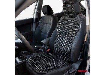 Amio - ΠΛΑΤΟΚΑΘΙΣΜΑ ΜΕ ΧΑΝΤΡΕΣ ΚΑΙ ΜΑΞΙΛΑΡΑΚΙ ΜΕΣΗΣ ΜΕ ΚΑΛΥΨΗ ΣΕ ΠΡΟΣΚΕΦΑΛΟ 126x44cm ΜΑΥΡΟ - 1 Τεμ. (03650/AM)