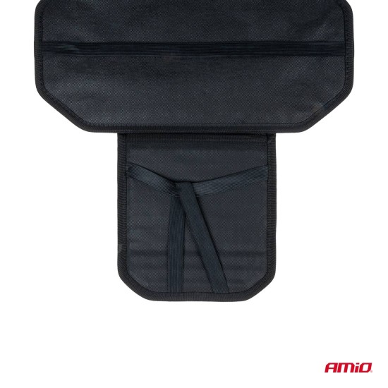 Amio - ΠΛΑΤΟΚΑΘΙΣΜΑ ΜΕ ΧΑΝΤΡΕΣ ΚΑΙ ΜΑΞΙΛΑΡΑΚΙ ΜΕΣΗΣ ΜΕ ΚΑΛΥΨΗ ΣΕ ΠΡΟΣΚΕΦΑΛΟ 126x44cm ΜΑΥΡΟ - 1 Τεμ. (03650/AM)