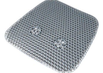 Amio - ΜΑΞΙΛΑΡΙ ΚΑΘΙΣΜΑΤΟΣ ΠΛΑΣΤΙΚΟ/GEL 42x40x5cm ΓΚΡΙ ΧΡΩΜΑ - 1 Τεμ. (03651/AM)