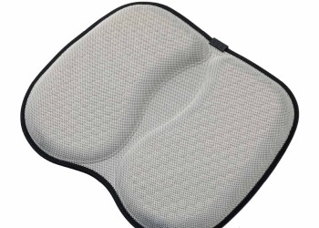 Amio - ΜΑΞΙΛΑΡΙ ΚΑΘΙΣΜΑΤΟΣ ΑΠΟ GEL ΚΑΙ ΔΙΑΠΝΕΟΝ ΥΦΑΣΜΑ 40x35cm ΓΚΡΙ ΧΡΩΜΑ - 1 Τεμ. (03652/AM)