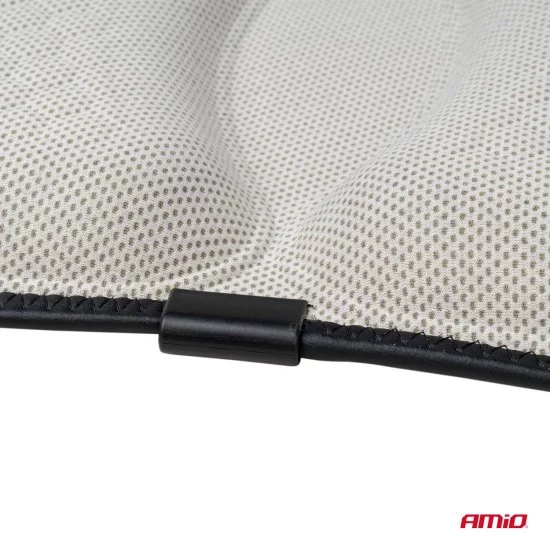 Amio - ΜΑΞΙΛΑΡΙ ΚΑΘΙΣΜΑΤΟΣ ΑΠΟ GEL ΚΑΙ ΔΙΑΠΝΕΟΝ ΥΦΑΣΜΑ 40x35cm ΓΚΡΙ ΧΡΩΜΑ - 1 Τεμ. (03652/AM)