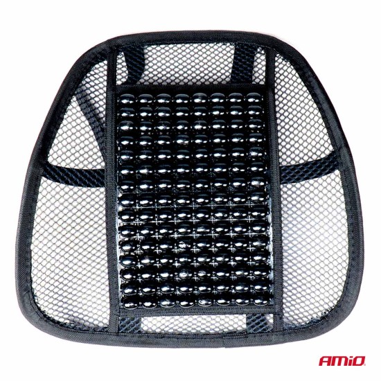 Amio - ΜΑΞΙΛΑΡΙ ΠΛΑΤΗΣ ΚΑΘΙΣΜΑΤΟΣ/ΚΑΡΕΚΛΑΣ ΜΕ ΧΑΝΤΡΕΣ ΑΠΟ ΕΥΚΑΜΠΤΟ ΠΛΕΓΜΑ 42x41x8cm - 1 ΤΕΜ. (03654/AM)