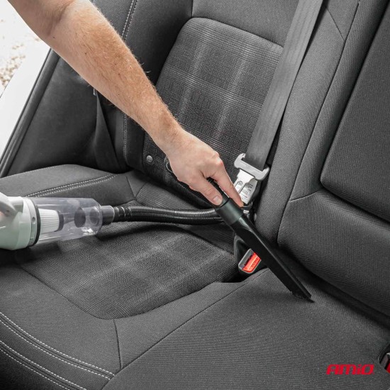 Amio - ΣΚΟΥΠΑΚΙ ΗΛΕΚΤΡΙΚΟ 12V ΜΕ 3 ΑΞΕΣΟΥΑΡ ΚΑΘΑΡΙΣΜΟΥ ΜΕ ΦΙΣ ΑΝΑΠΤΗΡΑ ΚΑΙ ΚΑΛΩΔΙΟ 12V 60W - 1 Τεμ. (03691/AM)