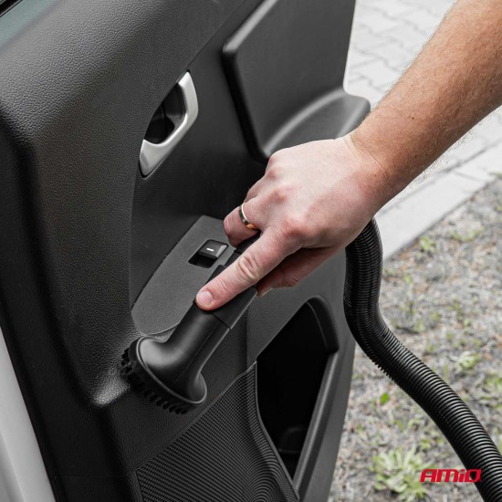 Amio - ΣΚΟΥΠΑΚΙ ΗΛΕΚΤΡΙΚΟ 12V ΜΕ 3 ΑΞΕΣΟΥΑΡ ΚΑΘΑΡΙΣΜΟΥ ΜΕ ΦΙΣ ΑΝΑΠΤΗΡΑ ΚΑΙ ΚΑΛΩΔΙΟ 12V 60W - 1 Τεμ. (03691/AM)