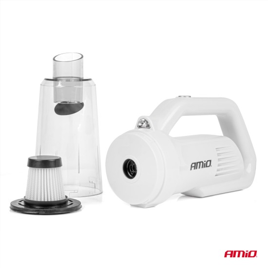 Amio - ΣΚΟΥΠΑΚΙ ΗΛΕΚΤΡΙΚΟ 12V ΜΕ 3 ΑΞΕΣΟΥΑΡ ΚΑΘΑΡΙΣΜΟΥ ΜΕ ΦΙΣ ΑΝΑΠΤΗΡΑ ΚΑΙ ΚΑΛΩΔΙΟ 12V 60W - 1 Τεμ. (03691/AM)