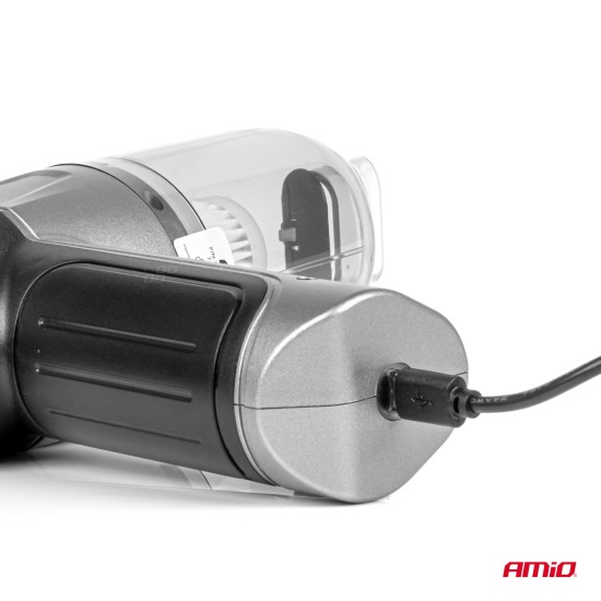 Amio - ΗΛΕΚΤΡΙΚΟ ΣΚΟΥΠΑΚΙ ΧΕΙΡΟΣ ΑΣΥΡΜΑΤΟ 40W ΜΕ 6 ΕΞΑΡΤΗΜΑΤΑ ΚΑΘΑΡΙΣΜΟΥ ΚΑΙ ΚΑΛΩΔΙΟ USB-C 7.4V 20min - 1 Τεμ. (03692/AM)