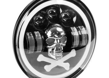 Amio - ΠΡΟΒΟΛΕΑΣ ΕΡΓΑΣΙΑΣ ΣΤΡΟΓΓΥΛΟΣ LED SKULL 5.500lm 9>36V 60W 6.000K -Φ170x170x65mm 4 ΧΡΗΣΕΩΝ - 1 ΤΕΜ. (03695/AM)