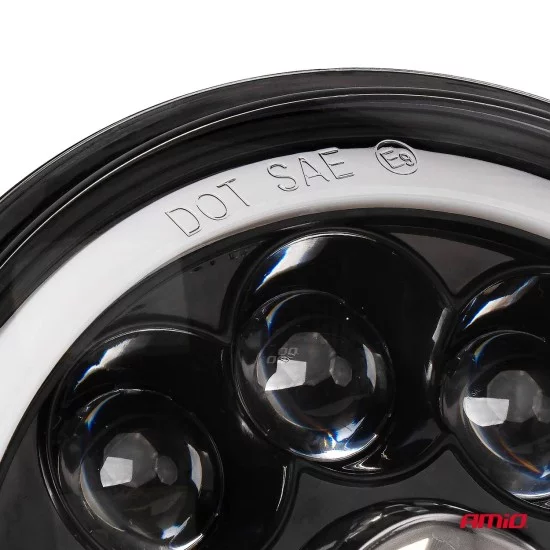 Amio - ΠΡΟΒΟΛΕΑΣ ΕΡΓΑΣΙΑΣ ΣΤΡΟΓΓΥΛΟΣ LED SKULL 5.500lm 9>36V 60W 6.000K -Φ170x170x65mm 4 ΧΡΗΣΕΩΝ - 1 ΤΕΜ. (03695/AM)