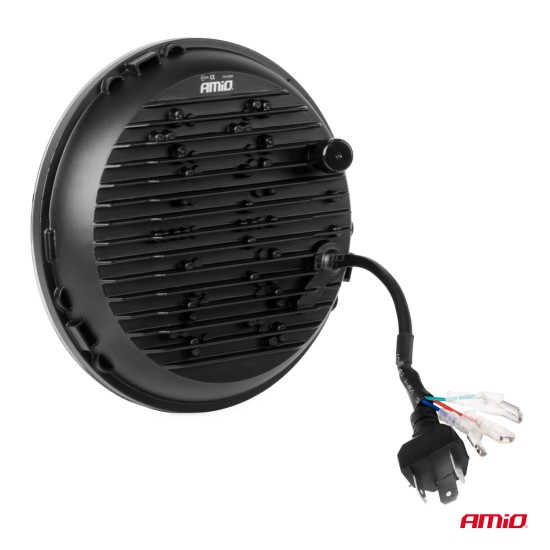 Amio - ΠΡΟΒΟΛΕΑΣ ΕΡΓΑΣΙΑΣ ΣΤΡΟΓΓΥΛΟΣ LED SKULL 5.500lm 9>36V 60W 6.000K -Φ170x170x65mm 4 ΧΡΗΣΕΩΝ - 1 ΤΕΜ. (03695/AM)