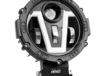 Amio - ΠΡΟΒΟΛΕΑΣ ΕΡΓΑΣΙΑΣ ΣΤΡΟΓΓΥΛΟΣ V-LIGHT 5.500lm 9>36V 60W 6.000K Φ198x172x60mm 4 ΧΡΗΣΕΩΝ - 1 ΤΕΜ. (03697/AM)