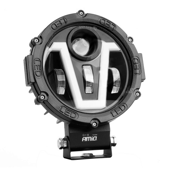 Amio - ΠΡΟΒΟΛΕΑΣ ΕΡΓΑΣΙΑΣ ΣΤΡΟΓΓΥΛΟΣ V-LIGHT 5.500lm 9>36V 60W 6.000K Φ198x172x60mm 4 ΧΡΗΣΕΩΝ - 1 ΤΕΜ. (03697/AM)