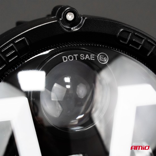 Amio - ΠΡΟΒΟΛΕΑΣ ΕΡΓΑΣΙΑΣ ΣΤΡΟΓΓΥΛΟΣ V-LIGHT 5.500lm 9>36V 60W 6.000K Φ198x172x60mm 4 ΧΡΗΣΕΩΝ - 1 ΤΕΜ. (03697/AM)