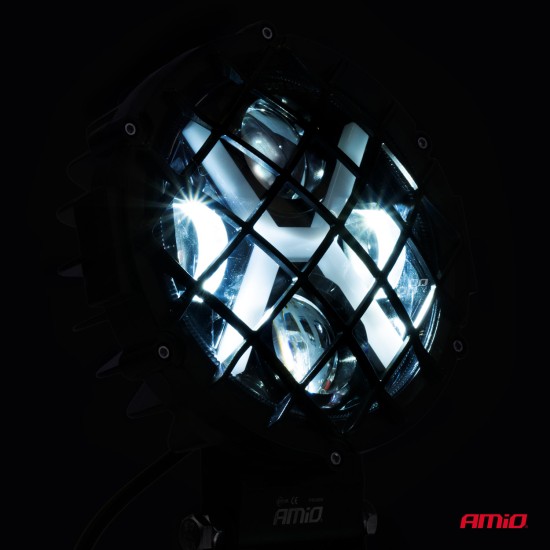 Amio - ΠΡΟΒΟΛΕΑΣ ΕΡΓΑΣΙΑΣ ΣΤΡΟΓΓΥΛΟΣ X-LIGHT 5.500lm 9>36V 60W 6.000K 9 led Φ170x170x65mm 4 ΧΡΗΣΕΩΝ - 1 ΤΕΜ. (03698/AM)