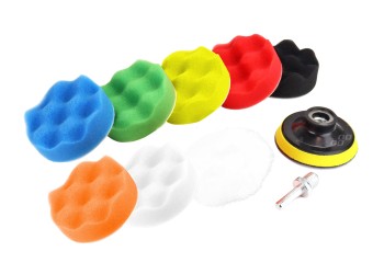 Amio - ΣΦΟΥΓΓΑΡΙ ΤΡΙΒΕΙΟΥ ME ΠΑΝΑΚΙΑ ΚΑΘΑΡΙΣΜΟΥ ΚΑΙ ΓΥΑΛΙΣΜΑΤΟΣ 75mm ΓΙΑ ΔΡΑΠΑΝΟ - 1 σετ 10 τεμ. (03699/AM)