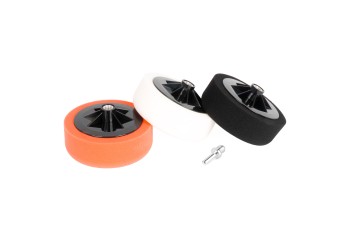 Amio - ΣΦΟΥΓΓΑΡΙA ΤΡΙΒΕΙΟΥ ΓΥΑΛΙΣΜΑΤΟΣ 150mm ΓΙΑ ΔΡΑΠΑΝΟ - 3 Τεμ. (03703/AM)