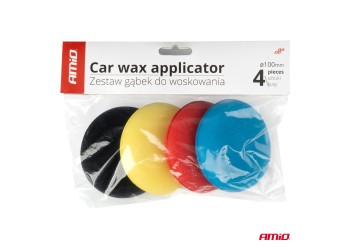 Amio - ΣΦΟΥΓΓΑΡΙΑ ΓΥΑΛΙΣΜΑΤΟΣ ΧΕΙΡΟΣ ΔΙΑΜΕΤΡΟΥ 100mm ΓΙΑ ΑΛΟΙΦΕΣ WAX APPLICATORS - 4 Τεμ. (03713/AM)