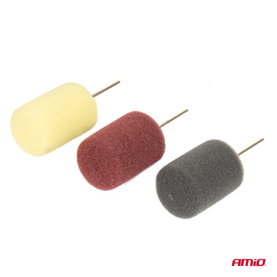 Amio - ΒΟΥΡΤΣΑΚΙΑ ΓΥΑΛΙΣΜΑΤΟΣ ΚΥΛΙΝΔΡΙΚΑ ΓΙΑ ΔΡΑΠΑΝΟ - 3 ΤΕΜ. (03716/AM)