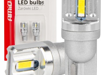 Amio - ΛΑΜΠΑΚΙΑ LED T10 W5W 12/24V LED 2x1860SMD STANDARD ΛΕΥΚΑ - 2 ΤΕΜ. (03719/AM)