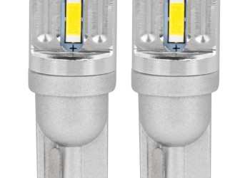 Amio - ΛΑΜΠΑΚΙΑ LED T10 W5W 12/24V LED 2x1860SMD STANDARD ΛΕΥΚΑ - 2 ΤΕΜ. (03719/AM)