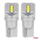 Amio - ΛΑΜΠΑΚΙΑ LED T10 W5W 12/24V LED 2x1860SMD STANDARD ΛΕΥΚΑ - 2 ΤΕΜ. (03719/AM)
