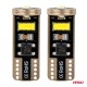 Amio - ΛΑΜΠΑΚΙΑ LED T10e W5W 12/24V 3x2055 SMD LED CAN-BUS ΛΕΥΚΟ - 2 ΤΕΜ. (03720/AM)