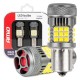 Amio - P21W BA15S 12/24V 6.000K 36x3030 SMD LED CAN-BUS ΛΕΥΚΟ PRO SERIES 2ΤΕΜ. (03722/AM)
