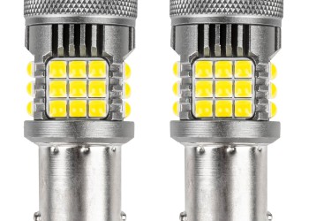 Amio - P21W BA15S 12/24V 6.000K 36x3030 SMD LED CAN-BUS ΛΕΥΚΟ PRO SERIES 2ΤΕΜ. (03722/AM)
