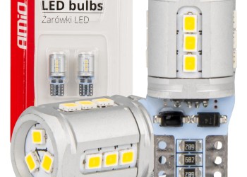 Amio - T10e W5W 12/24V 15x2016 SMD LED CAN-BUS ΛΕΥΚΟ 2ΤΕΜ. (03723/AM)