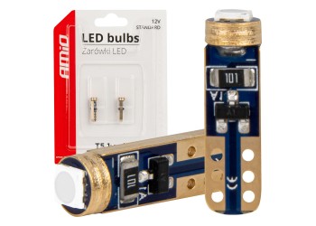 Amio - ΛΑΜΠΑΚΙΑ T5 W1W 12V 1SMD LED ΜΠΛΕ - 2 ΤΕΜ. (03728/AM)