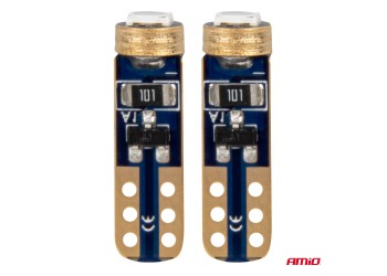 Amio - ΛΑΜΠΑΚΙΑ T5 W1W 12V 1SMD LED ΜΠΛΕ - 2 ΤΕΜ. (03728/AM)