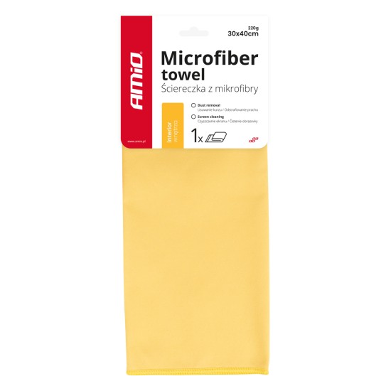 Amio - ΠΑΝΑΚΙ ΓΥΑΛΙΣΜΑΤΟΣ ΕΣΩΤΕΡΙΚΟΥ ΧΩΡΟΥ ΜΙΚΡΟΦΙΜΠΡΑ 30x40cm 220g/m2 - 1 Τεμ. (03744/AM)