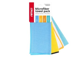 Amio - ΠΕΤΣΕΤΑ ΣΤΕΓΝΩΜΑΤΟΣ ΜΙΚΡΟΦΙΜΠΡΑ 2in1 & ΠΑΝΑΚΙΑ ΚΑΘΑΡΙΣΜΟΥ ΕΣΩΤΕΡΙΚΟΥ/ΕΞΩΤΕΡΙΚΟΥ ΧΩΡΟΥ 30x40cm - 4 Τεμ. (03751/AM)