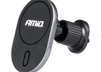 Amio - ΒΑΣΗ ΣΤΗΡΙΞΗΣ ΚΙΝΗΤΟΥ ΓΙΑ ΑΕΡΑΓΩΓΟ ΜΑΓΝΗΤΙΚΗ ΜΕ ΑΣΥΡΜΑΤΗ ΦΟΡΤΙΣΗ QUICK CHARGE 2A MAX15W MY MAG - 1 Τεμ. (03769/AM)