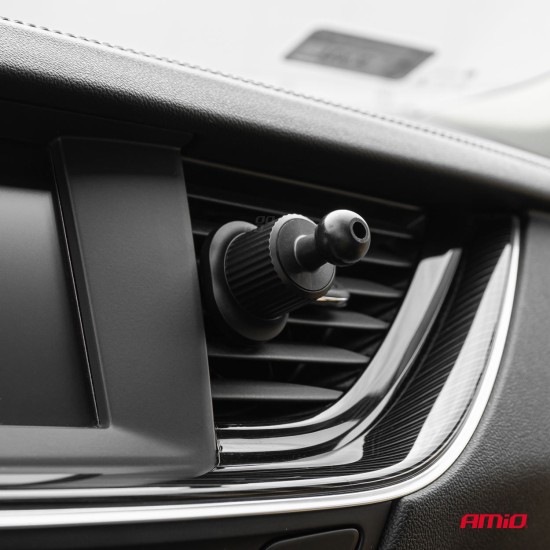 Amio - ΒΑΣΗ ΣΤΗΡΙΞΗΣ ΚΙΝΗΤΟΥ ΓΙΑ ΑΕΡΑΓΩΓΟ ΜΑΓΝΗΤΙΚΗ ΜΕ ΑΣΥΡΜΑΤΗ ΦΟΡΤΙΣΗ QUICK CHARGE 2A MAX15W MY MAG - 1 Τεμ. (03769/AM)