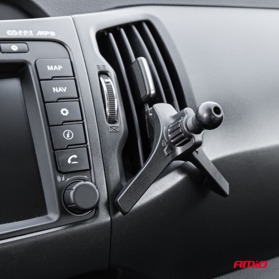 Amio - ΒΑΣΗ ΣΤΗΡΙΞΗΣ ΚΙΝΗΤΟΥ ΓΙΑ ΑΕΡΑΓΩΓΟ ΜΑΓΝΗΤΙΚΗ ΜΕ ΑΣΥΡΜΑΤΗ ΦΟΡΤΙΣΗ QUICK CHARGE 2A MAX15W MY MAG - 1 Τεμ. (03770/AM)