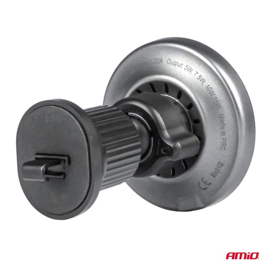 Amio - ΒΑΣΗ ΣΤΗΡΙΞΗΣ ΚΙΝΗΤΟΥ ΓΙΑ ΑΕΡΑΓΩΓΟ ΜΑΓΝΗΤΙΚΗ ΜΕ ΑΣΥΡΜΑΤΗ ΦΟΡΤΙΣΗ QUICK CHARGE 2A MAX15W MY MAG - 1 Τεμ. (03773/AM)