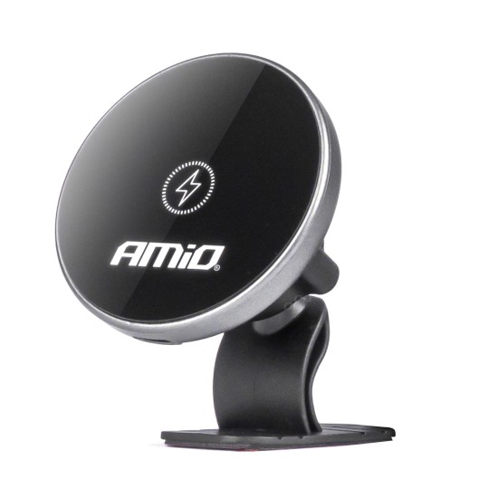 Amio - ΒΑΣΗ ΣΤΗΡΙΞΗΣ ΚΙΝΗΤΟΥ ΜΑΓΝΗΤΙΚΗ ΑΥΤΟΚΟΛΛΗΤΗ (3M) ΜΕ ΑΣΥΡΜΑΤΗ ΦΟΡΤΙΣΗ QUICK CHARGE 2A MAX15W MY MAG - 1 Τεμ. (03774/AM)