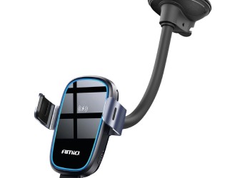 Amio - ΒΑΣΗ ΣΤΗΡΙΞΗΣ ΚΙΝΗΤΟΥ ΓΙΑ ΤΖΑΜΙ/ΤΑΜΠΛΟ ΜΕ ΑΣΥΡΜΑΤΗ ΦΟΡΤΙΣΗ QUICK CHARGE DC5V/2A MAX15W - 1 Τεμ. (03780/AM)