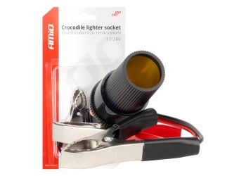 Amio - ΥΠΟΔΟΧΗ ΓΙΑ ΦΙΣ ΑΝΑΠΤΗΡΑ ΜΕ ΚΡΟΚΟΔΕΙΛΑΚΙΑ 12/24V 15cm - 1 ΤΕΜ. (03803/AM)