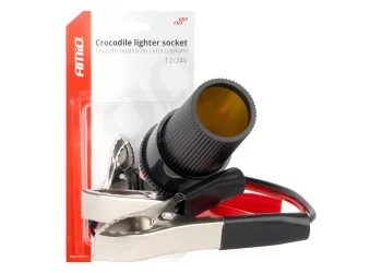 Amio - ΥΠΟΔΟΧΗ ΓΙΑ ΦΙΣ ΑΝΑΠΤΗΡΑ ΜΕ ΚΡΟΚΟΔΕΙΛΑΚΙΑ 12/24V 15cm - 1 ΤΕΜ. (03803/AM)