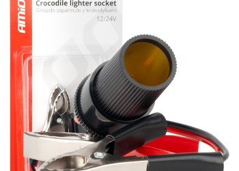 Amio - ΥΠΟΔΟΧΗ ΓΙΑ ΦΙΣ ΑΝΑΠΤΗΡΑ ΜΕ ΚΡΟΚΟΔΕΙΛΑΚΙΑ 12/24V 15cm - 1 ΤΕΜ. (03803/AM)