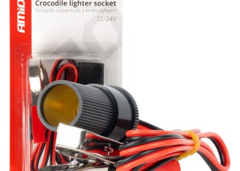 Amio - ΥΠΟΔΟΧΗ ΓΙΑ ΦΙΣ ΑΝΑΠΤΗΡΑ ΜΕ ΚΡΟΚΟΔΕΙΛΑΚΙΑ 12/24V 100cm - 1 Τεμ. (03804/AM)