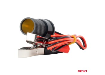 Amio - ΥΠΟΔΟΧΗ ΓΙΑ ΦΙΣ ΑΝΑΠΤΗΡΑ ΜΕ ΚΡΟΚΟΔΕΙΛΑΚΙΑ 12/24V 100cm - 1 Τεμ. (03804/AM)