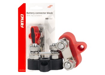 Amio - ΤΕΡΜΑΤΙΚΟ ΑΚΡΟΔΕΚΤΩΝ ΔΙΠΛΟ M8 2 ΠΟΛΩΝ 48V - 1 Τεμ. (03806/AM)