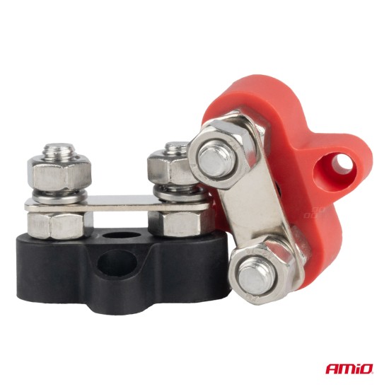 Amio - ΤΕΡΜΑΤΙΚΟ ΑΚΡΟΔΕΚΤΩΝ ΔΙΠΛΟ M8 2 ΠΟΛΩΝ 48V - 1 Τεμ. (03806/AM)